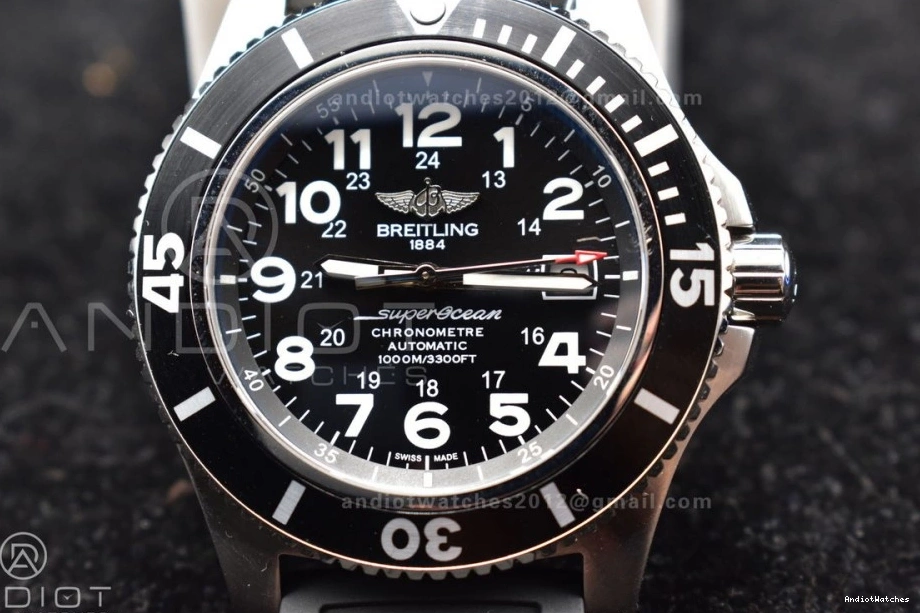 GoodFit On Best 1167 Automatic Edition Rubber TF Bezel 1:1 Strap Black A 44 Dial Black Superocean Black 1116